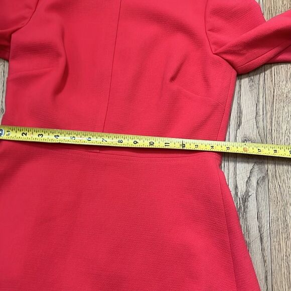 J.CREW‎ BELL SLEEVE PAPAYA CREPE DRESS SIZE 4 - Picture 10 of 11